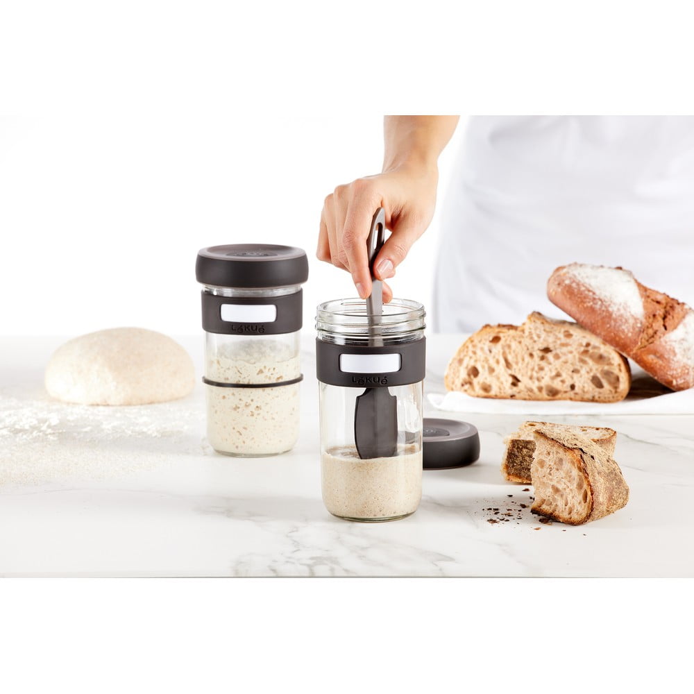 Zestaw do robienia zakwasu ze szpatułką 2 szt. 700 ml – Lékué (zdjęcie 6)