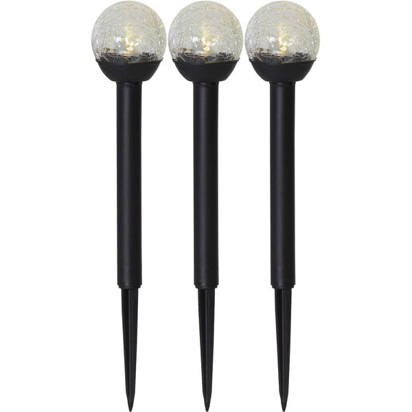 Zestaw 3 ogrodowych lamp solarnych LED Star Trading Roma, wys. 23 cm