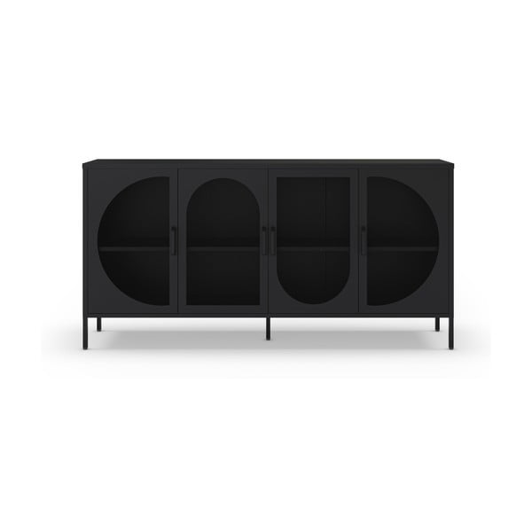 Czarna komoda 160x90 cm Tayra – Marckeric