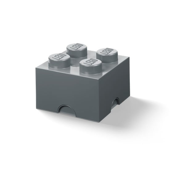 Ciemnoszary dziecięcy pojemnik LEGO® Square