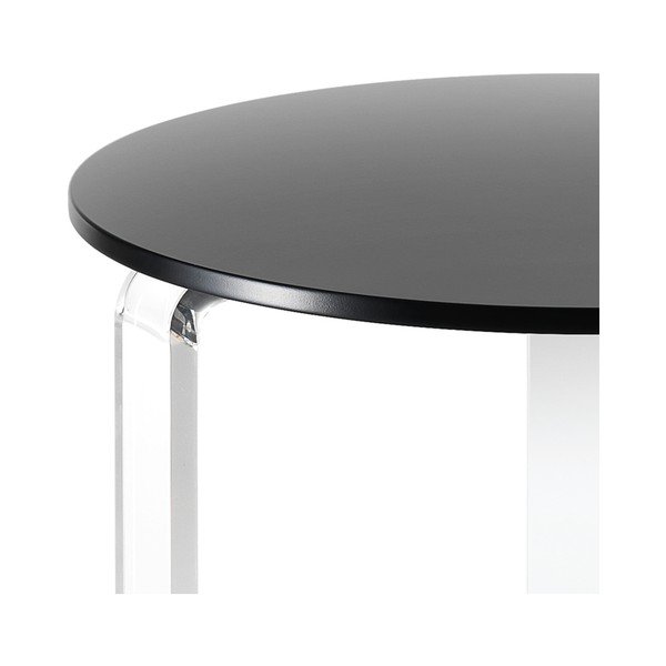Czarny stolik Tomasucci Poole, ⌀ 48 cm-image-1
