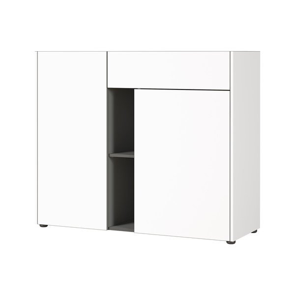 Biała komoda Germania Veluva, szer. 112 cm-image-1