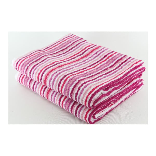Zestaw 2 ręczników Collette Mauve, 70x140 cm