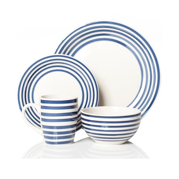 Zestaw porcelanowy Portabello Blue, 16 szt.