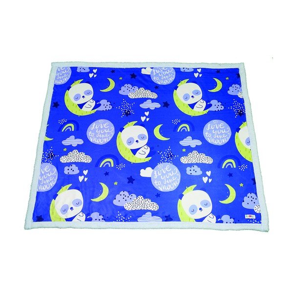 Niebieski koc dziecięcy 80x100 cm – OYO kids-image-1