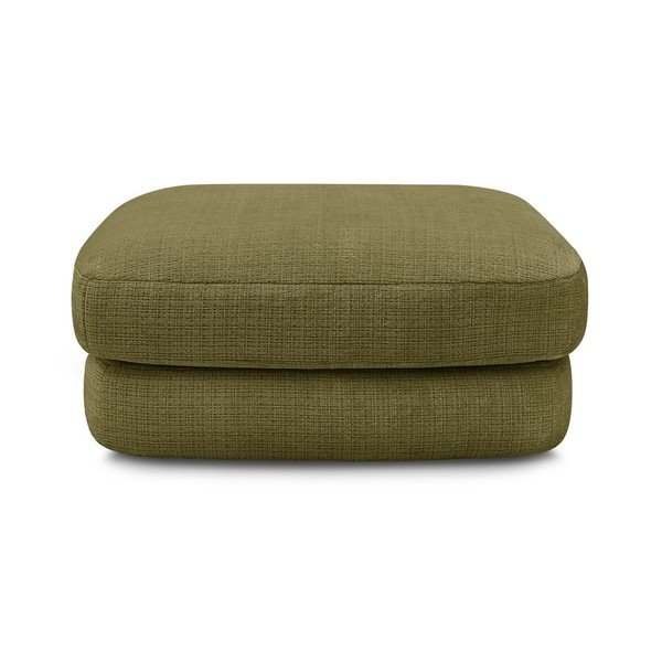 Podnóżek z tkaniny szenilowej w kolorze khaki Leonore – Bobochic Paris