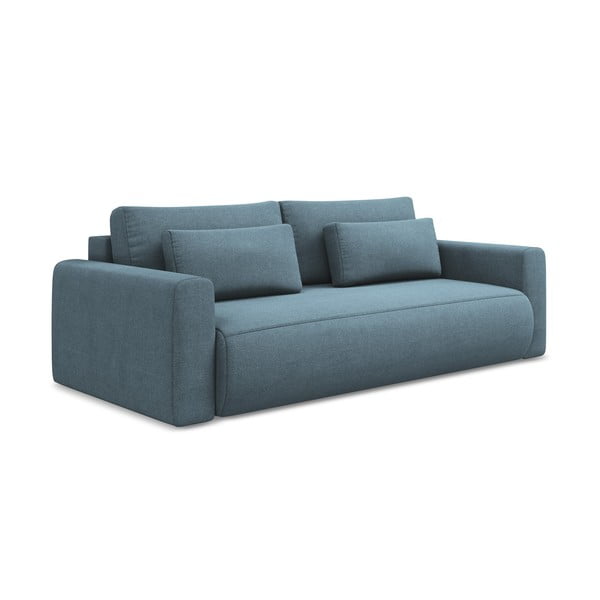 Jasnoniebieska rozkładana/ze schowkiem sofa 238 cm Kapua – Makamii-image-1