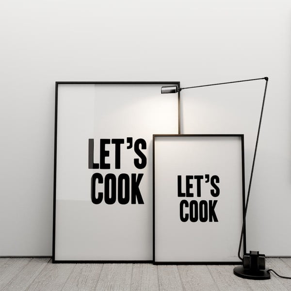 Plakat Let´s cook, 50x70 cm