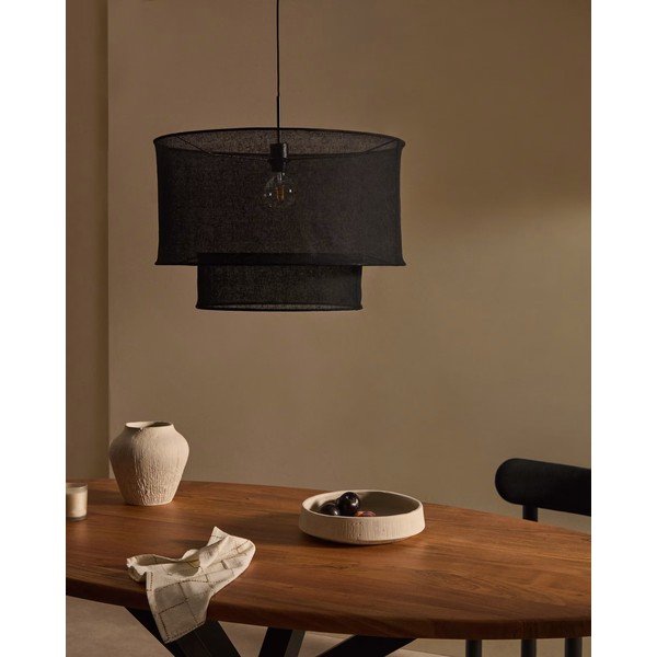 Czarny abażur ø 60 cm Mariela – Kave Home-image-1