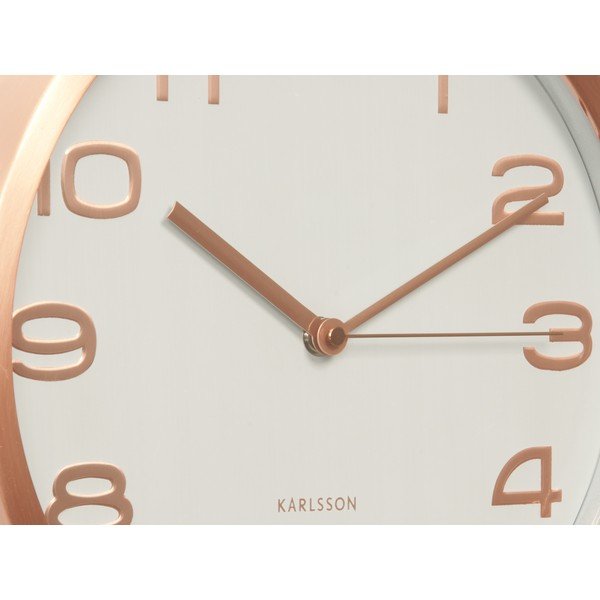 Biały zegar Present Time Maxie Copper-image-1
