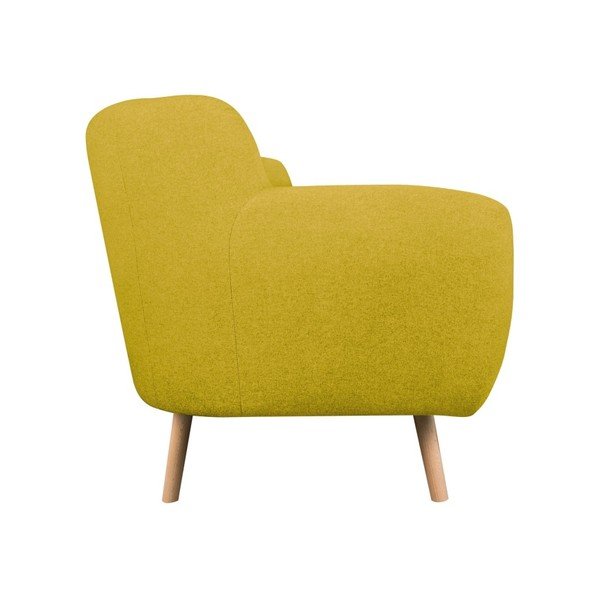 Żółta sofa dwuosobowa Kooko Home Pop-image-4