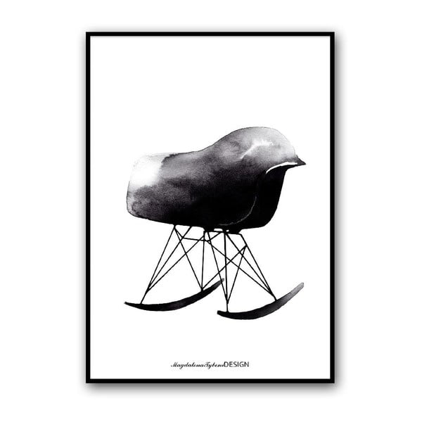 Plakat autorski Rocking Chair, 50x70 cm