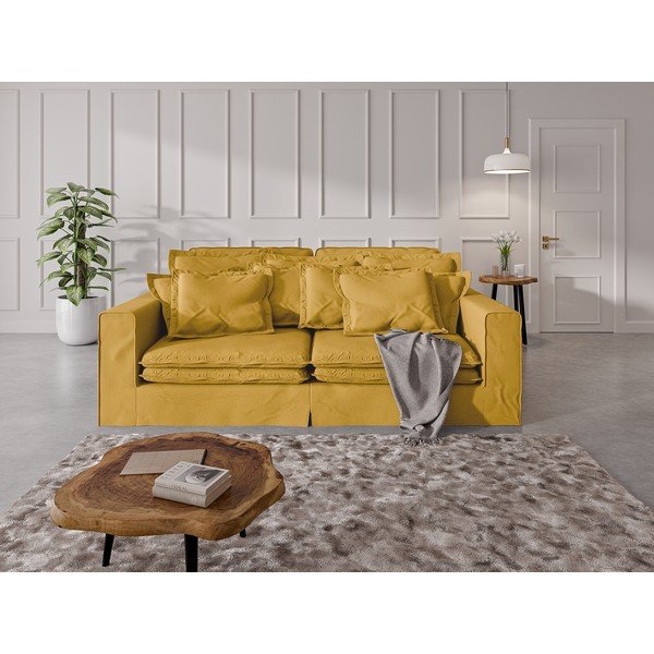 Żółta sofa 236 cm Nora – Ropez-image-1