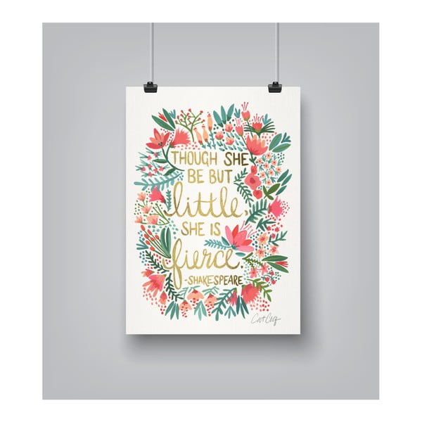 Plakat Americanflat Little and Fierce by Cat Coquillette, 30x42 cm