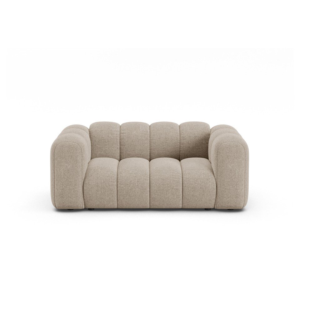 Beżowa sofa z tkaniny szenilowej 170 cm Lupine – Micadoni