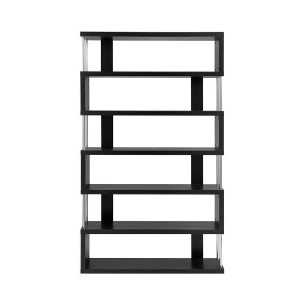 Czarna biblioteczka z 6 półkami Støraa Kiera