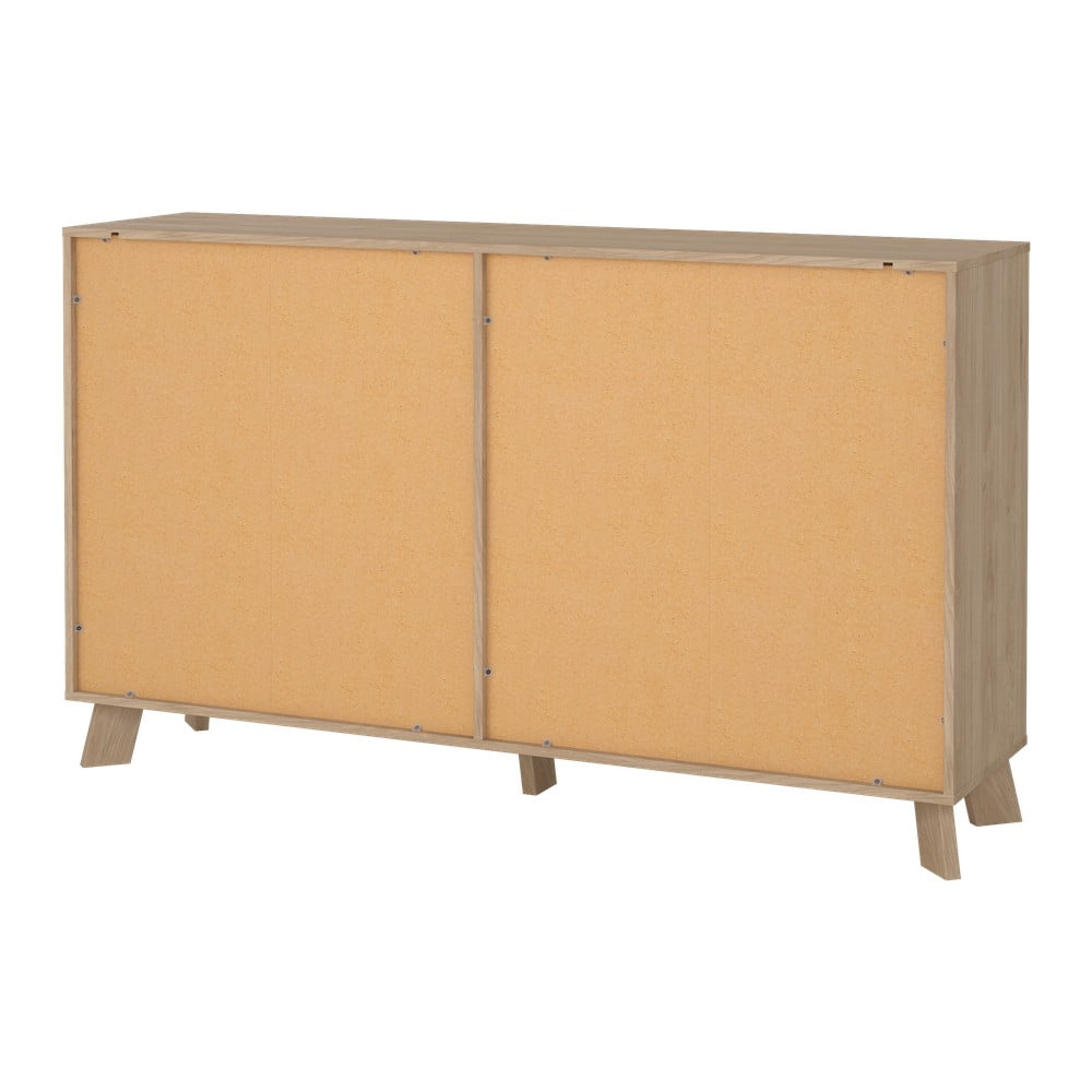 Biało-naturalna komoda w dekorze dębu 156x92x40 cm Ikast – Tvilum (zdjęcie 10)