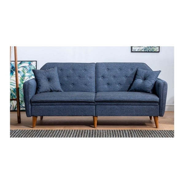 Ciemnoniebieska sofa 3-osobowa Vivos