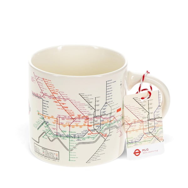 Beżowy ceramiczny kubek 350 ml Heritage Tube Map – Rex London-image-2