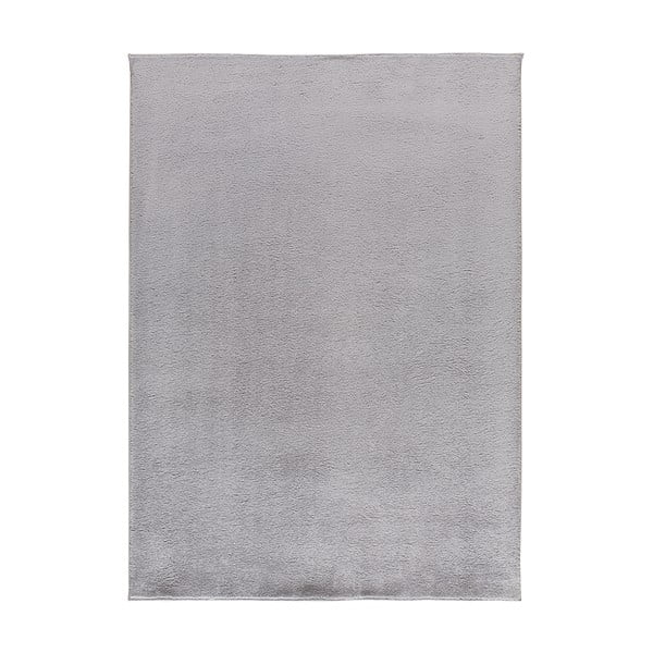 Szary dywan z mikrowłókna 60x100 cm Coraline Liso – Universal