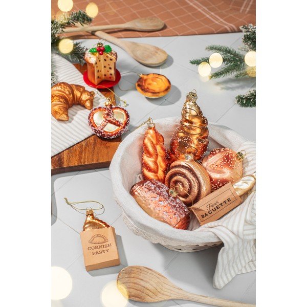 Szklana ozdoba świąteczna 3,5 cm Plait Bread – Sass & Belle-image-4