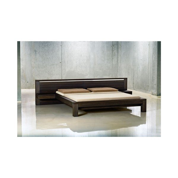 Łóżko z litego drewna dębowego Javorina Next, 180x200 cm-image-1