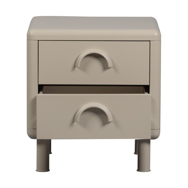 Beżowa metalowa szafka nocna Rune – WOOOD-image-3