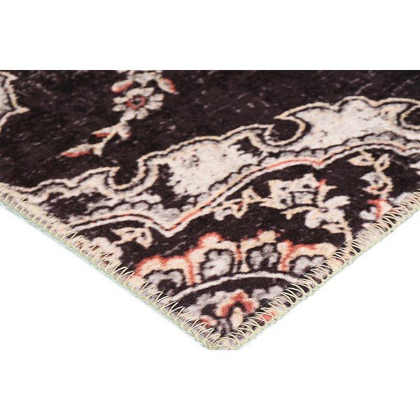 Czarny dywan odpowiedni do prania 180x120 cm – Vitaus-image-2