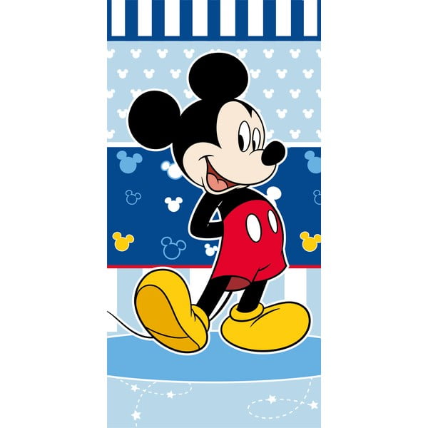 Niebieski ręcznik dziecięcy frotte 70x140 cm Mickey – Jerry Fabrics