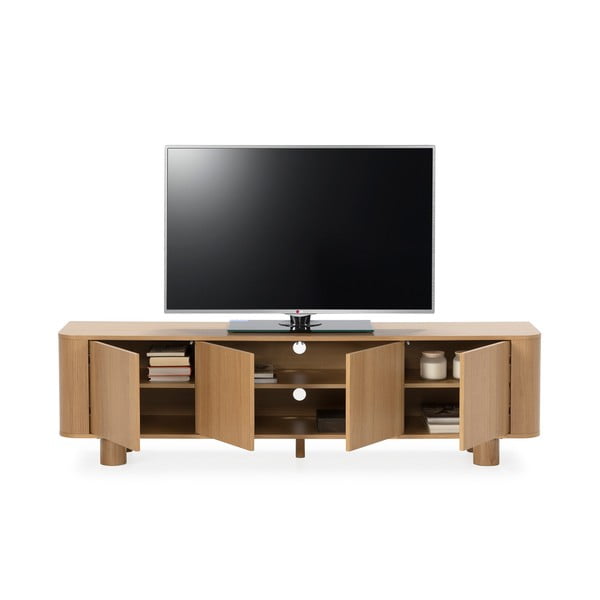 Szafka pod TV w dekorze dębu w naturalnym kolorze 180x50,5x40 cm Padoc – MOME-image-2