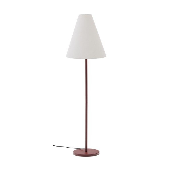Lampa stojąca w kolorze terakoty z tekstylnym kloszem (wysokość 153 cm) Navat – Kave Home