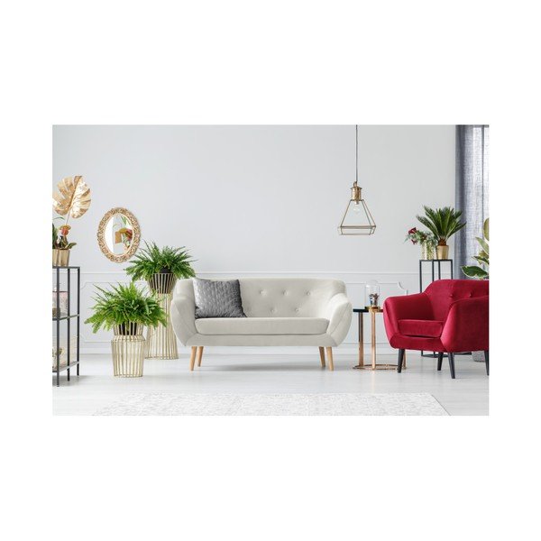 Kremowa sofa 2-osobowa Mazzini Sofas Amelie-image-2