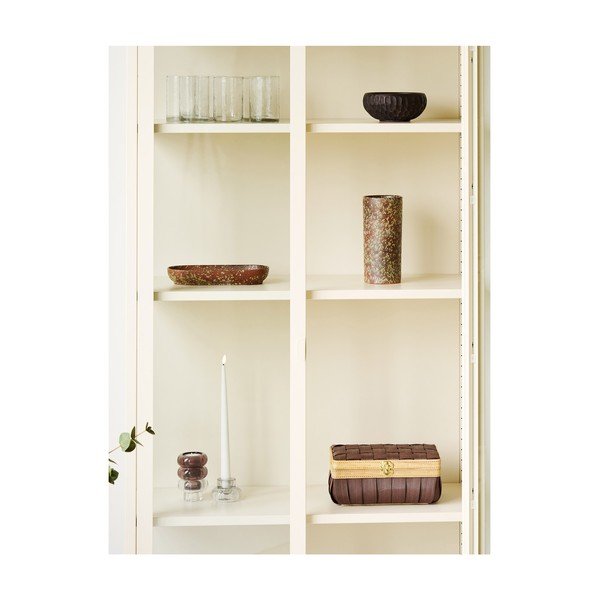 Kremowa stalowa witryna 80x175x35 cm Brisbane – House Nordic-image-4