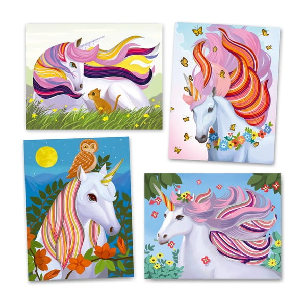 Kreatywny zestaw Djeco Rainbow Unicorns