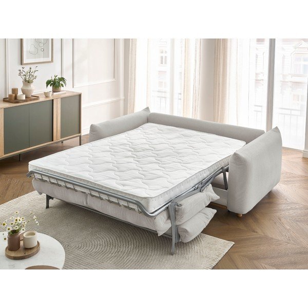 Jasnoszara rozkładana sofa 234 cm Ernest – Bobochic Paris-image-1
