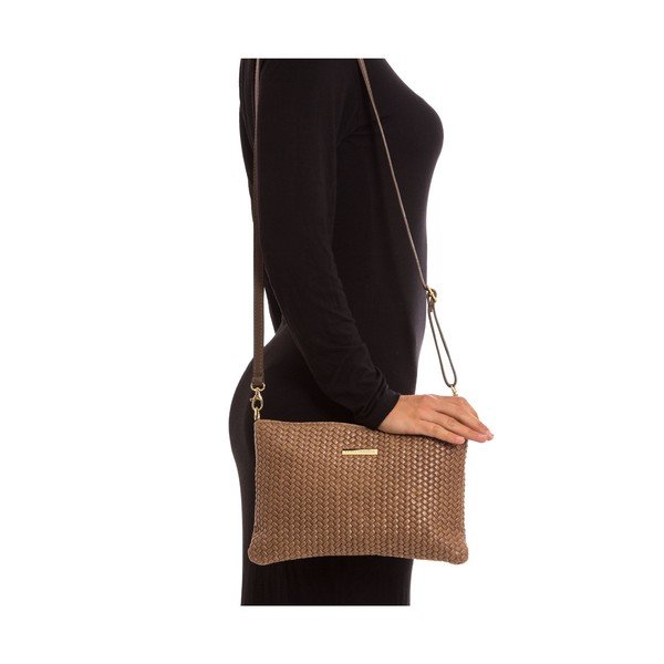 Szaro-brązowa skórzana torebka Isabella Rhea no. 8029-image-2