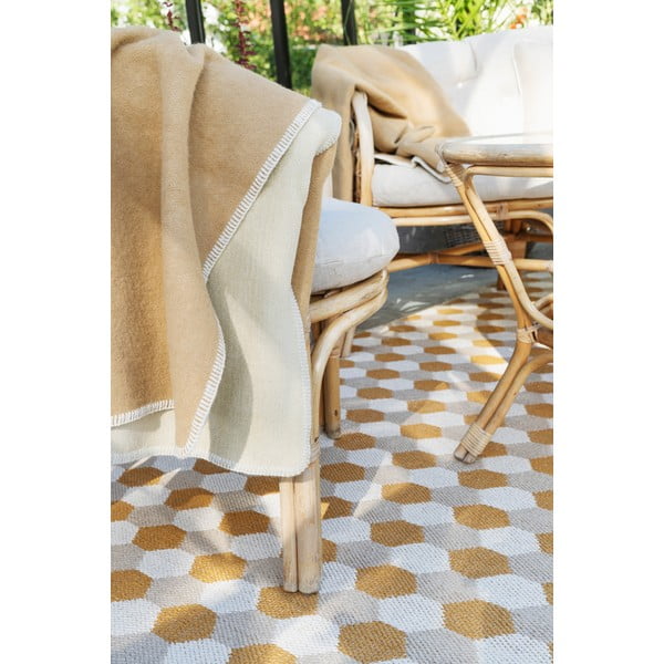 Chodnik odpowiedni na zewnątrz w kolorze ochry 70x160 cm Dana Ochre – Pappelina-image-3