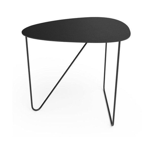 Czarny metalowy stolik 44x50 cm Curve L Bull – LIND DNA