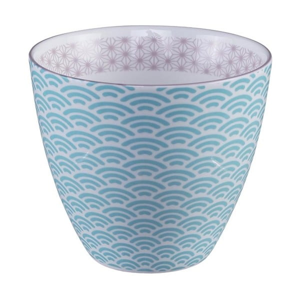 Niebiesko-biały kubek do herbaty Tokyo Design Studio Star/Wave, 350 ml