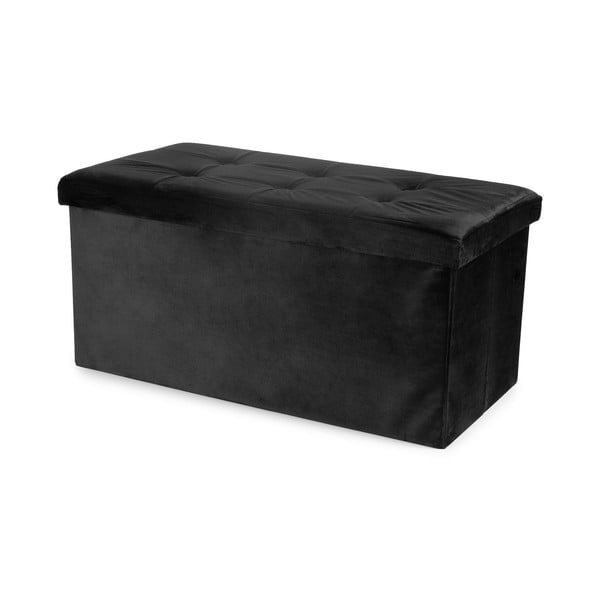 Czarny aksamitny puf – Compactor-image-1
