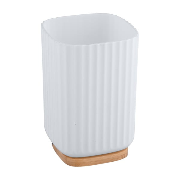 Biały kubek na szczoteczki do zębów Wenko Rotello-image-2