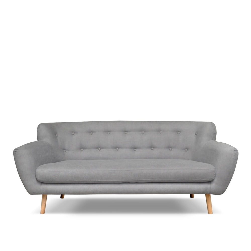 Jasnoszara sofa Cosmopolitan design London, 192 cm