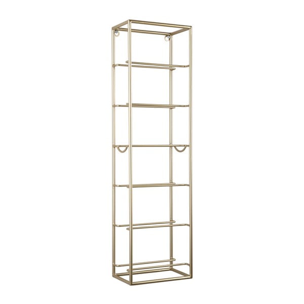 Wiszący metalowy regał na wino w kolorze złota liczba butelek 6 Single – PT LIVING-image-3