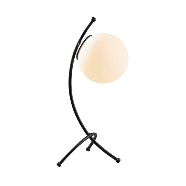 Czarno-biała lampa stołowa ze szklanym kloszem (wysokość 43 cm) Yay – Opviq lights-image-3