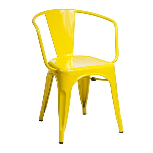Żółte krzesło D2 Paris Arms