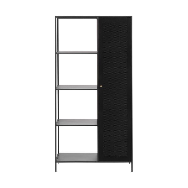 Czarny metalowy regał 90x180 cm Malibu – Unique Furniture-image-2