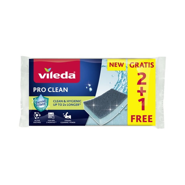 Gąbki do naczyń zestaw 9 szt. Pro Clean – Vileda