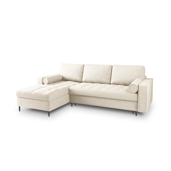 Jasnobeżowy rozkładany narożnik Milo Casa Santo, lewostronny-image-3