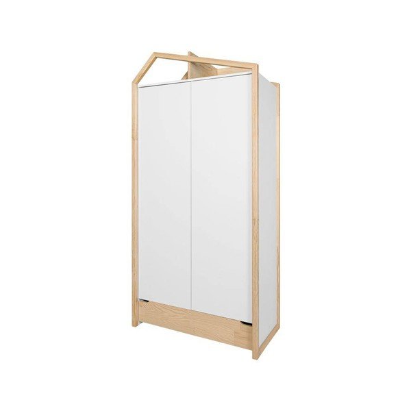 Biała szafa dziecięca w dekorze sosony 100x210 cm Tatam – BELLAMY-image-2