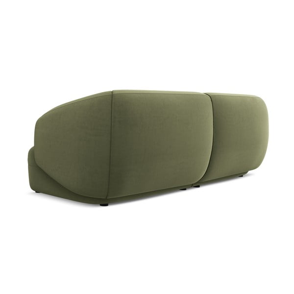 Zielona aksamitna sofa 232 cm Moana – Makamii-image-3